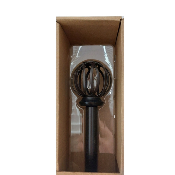 Style Selections 28-in To 48-in Bronze Steel Single Curtain Rod - Picture 2 of 3